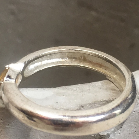 Sterling silver and Citrine Ring size 6 - Picture 5 of 10